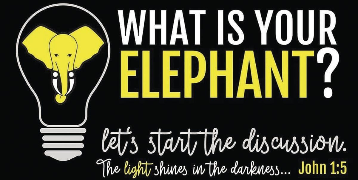 Yellow Elephant Logo - Vigil shines a light on suicide prevention. Local News