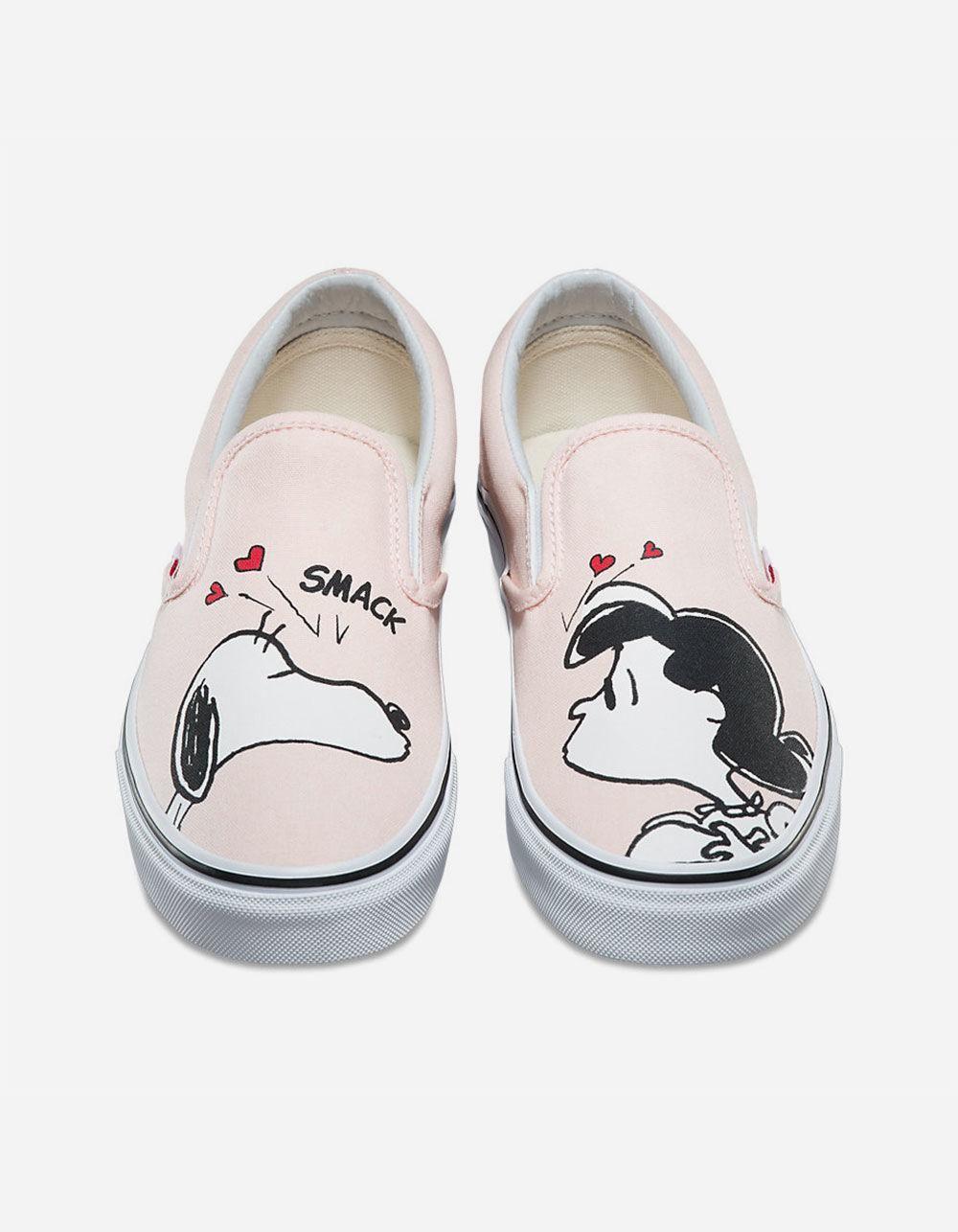 Snoopy Vans Logo - Lyst - Vans X Peanuts Smack Womens Classic Slip-on Shoes