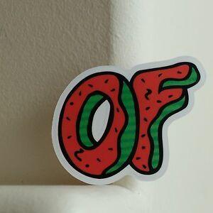 Cartoon Odd Future Logo - Watermelon Odd Future OFWGKTA Logo 7x5.5cm DECAL STICKER #2425 | eBay