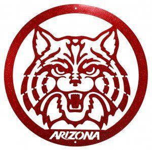 U of a Wildcats Logo - ARIZONA WILDCATS Scenic Art Design [Metal Plaque 3821] $24.95