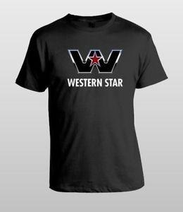 Black and White Western Star Logo - New Western Star Trucks Logo Men's Black and White T-Shirt Size S to ...