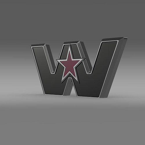 Black and White Western Star Logo - 3D Western Star Logo