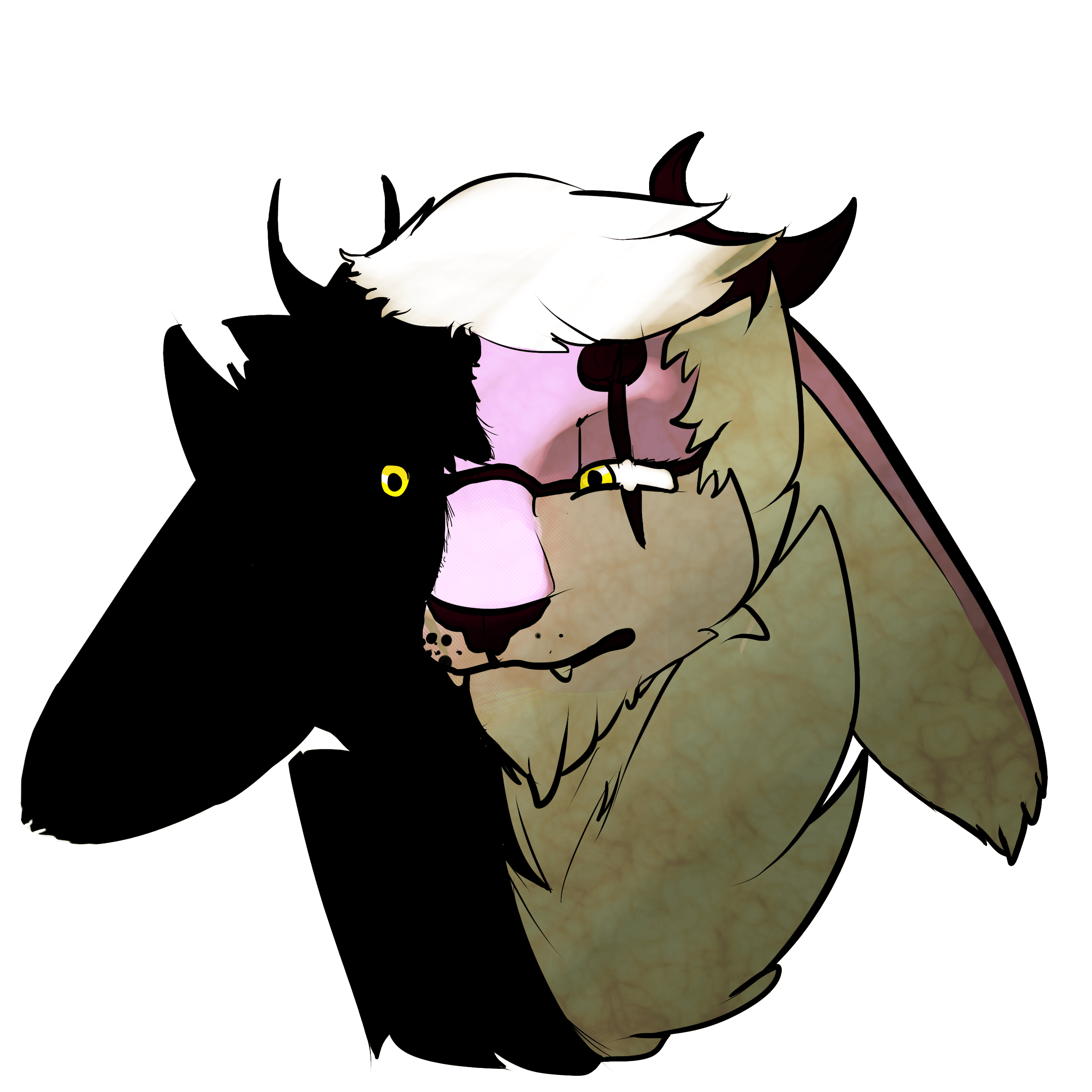Evil Jackalope Logo - evil as plain as the scar on his face — Weasyl