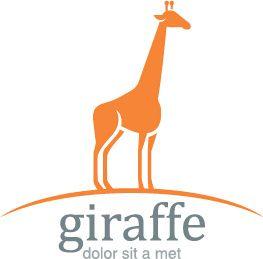 Giraffe Logo - Simple giraffe logo design vector Free vector in Encapsulated ...