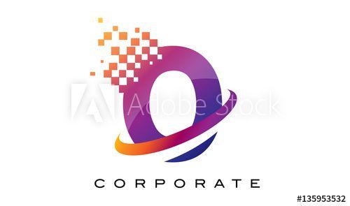 Rainbow Circle Corporate Logo - Letter O Colourful Rainbow Logo Design. this stock vector
