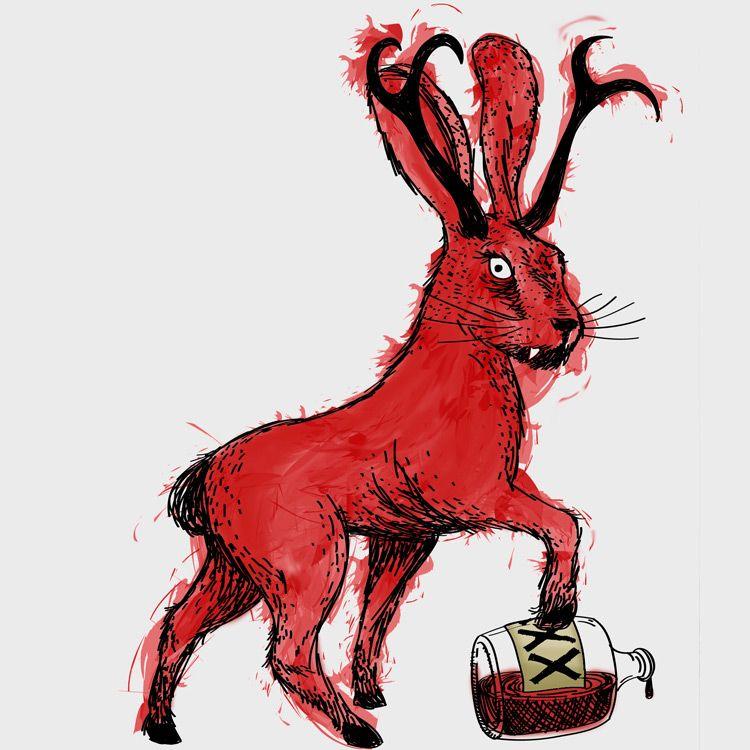 Evil Jackalope Logo - Mythical Beast Wars - The Jackalope - Hey what's that making love in ...
