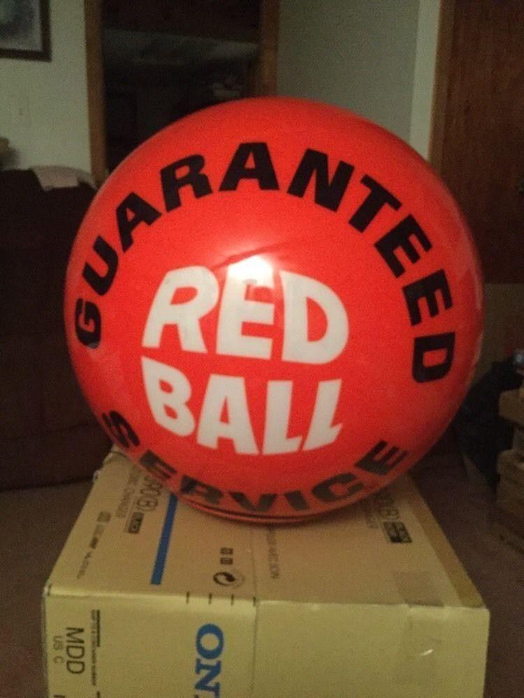 Round Red Globe Logo - Gas Pump Globe 22 Round Red Ball Service Guaranteed