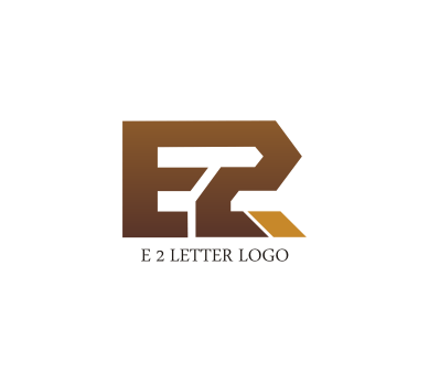 2- Letter Logo - E 2 letter logo design download. Vector Logos Free Download. List