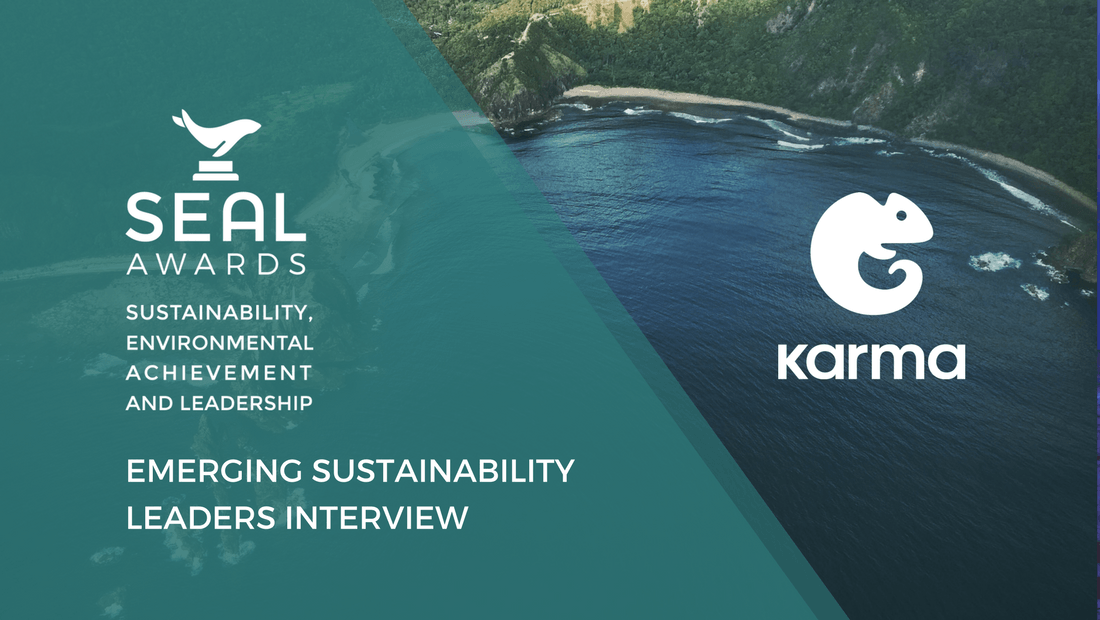 Karma Water Logo - Karma Food Waste App - Sustainability Interview with SEAL Awards