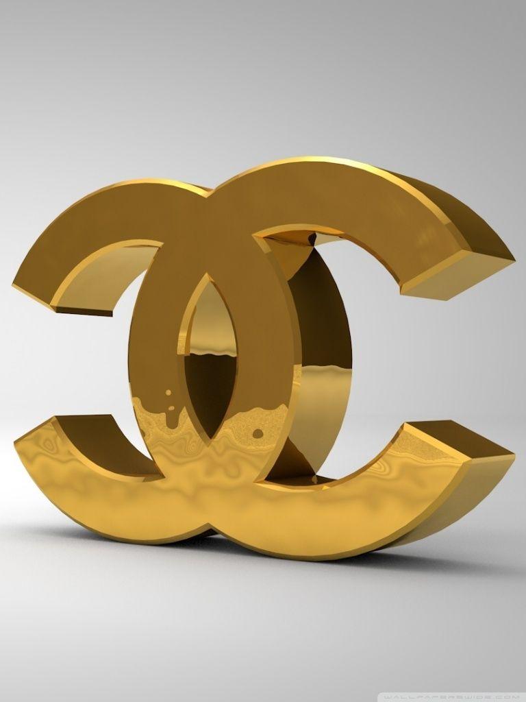 Golden Chanel Logo - Chanel Logo Golden ❤ 4K HD Desktop Wallpaper for 4K Ultra HD TV ...