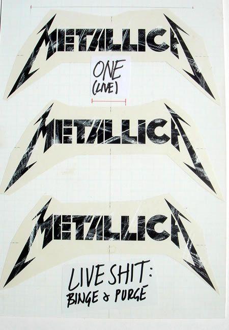 Metallica Original Logo - three metallica logos