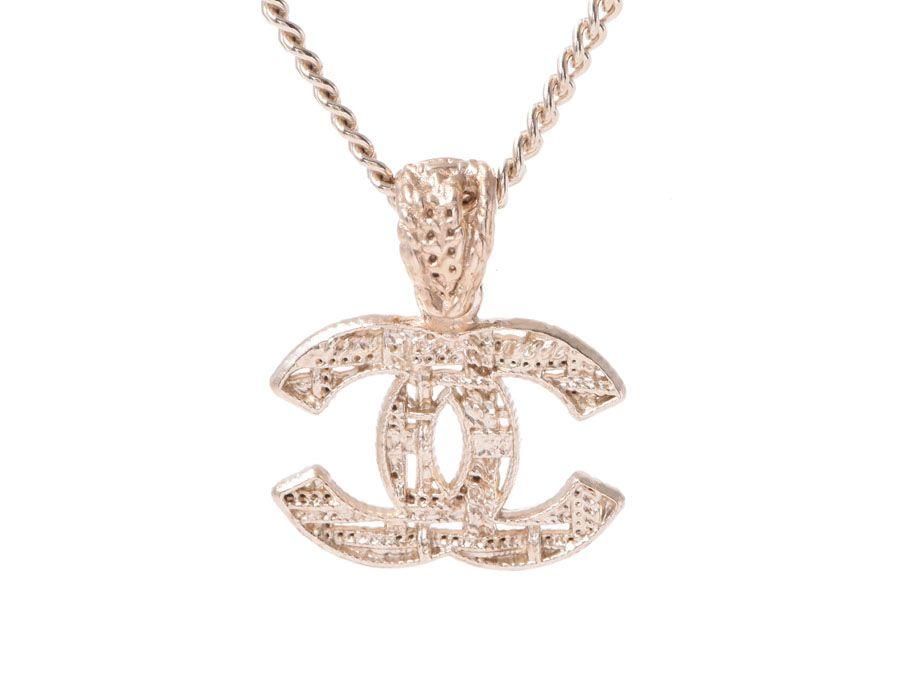 Golden Chanel Logo - Ginzo Rakuten Ichiba Shop: Chanel, CHANEL logo necklace chain me