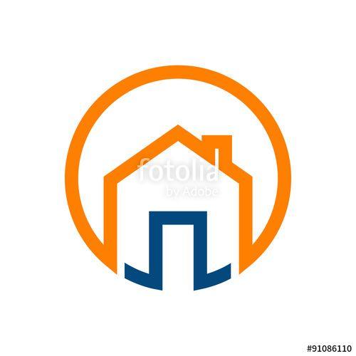 Circle House Logo - Circle Home - House Logo Icon