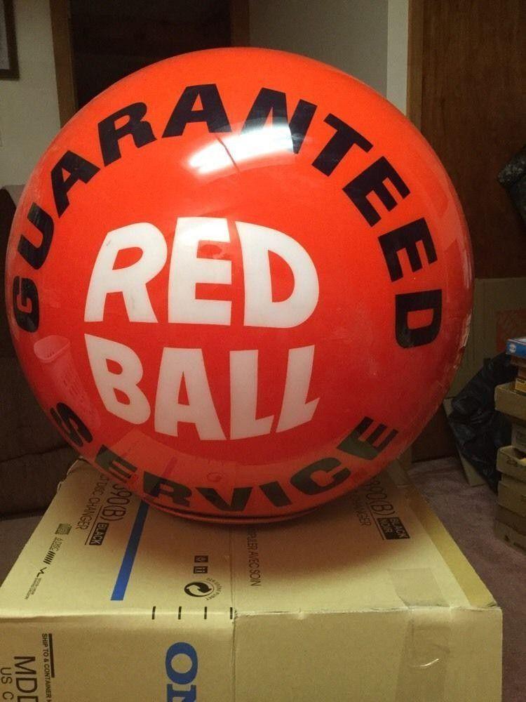 Round Red Globe Logo - Gas Pump Globe 22 Round Red Ball Service Guaranteed