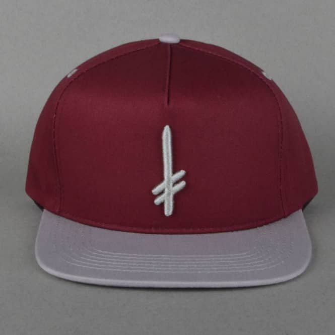 Burgandy and Grey Logo - Deathwish Skateboards Gang Logo Snapback Cap - Burgundy/Grey - SKATE ...