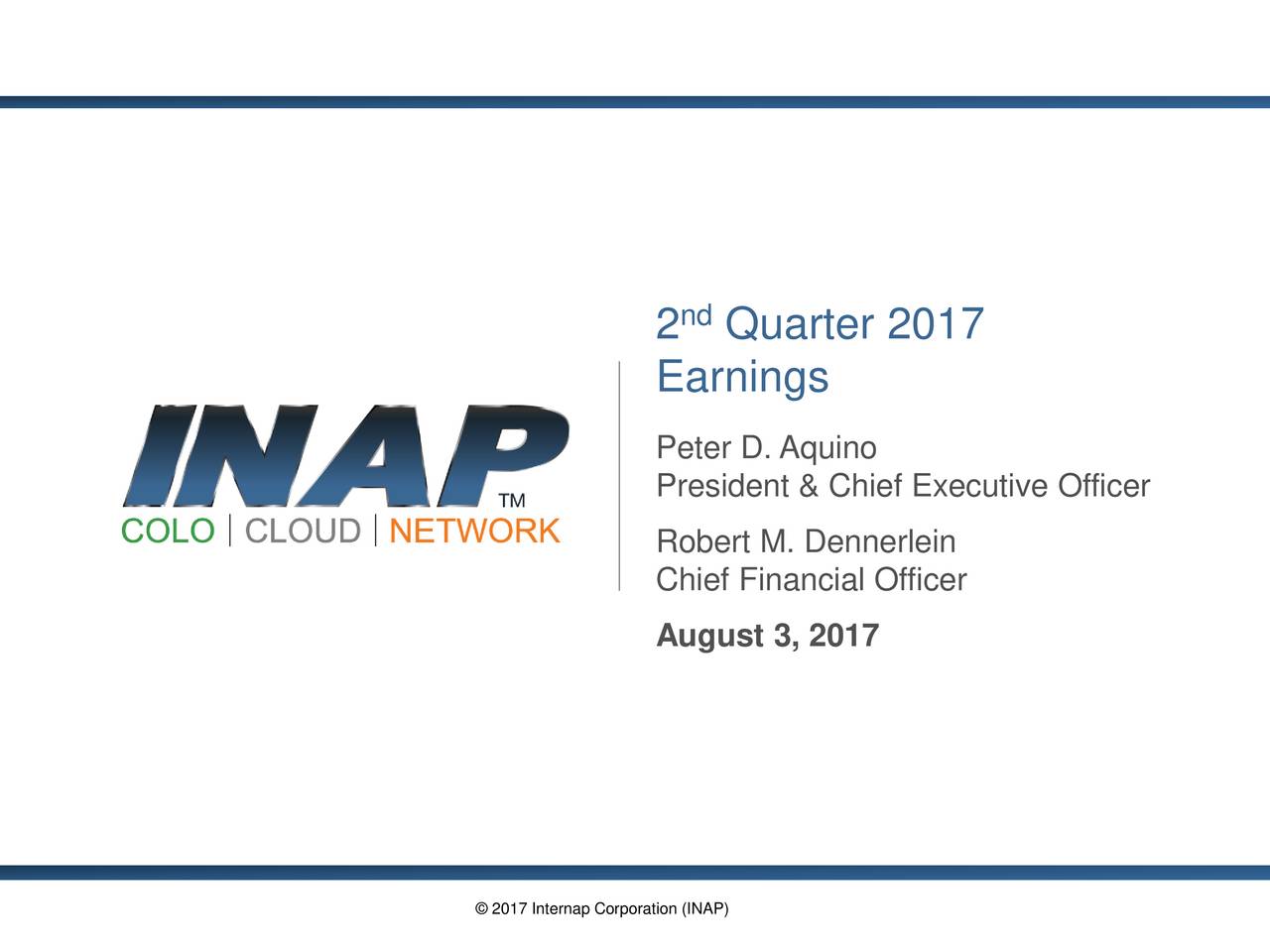 Internap Logo - Internap Network Services Corporation 2017 Q2 - Results - Earnings ...