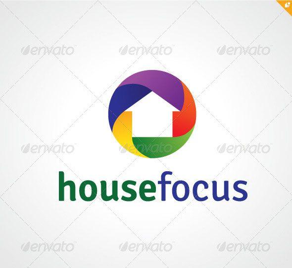 Circle House Logo - Best PSD & AI Photography Logo Templates. Web & Graphic Design