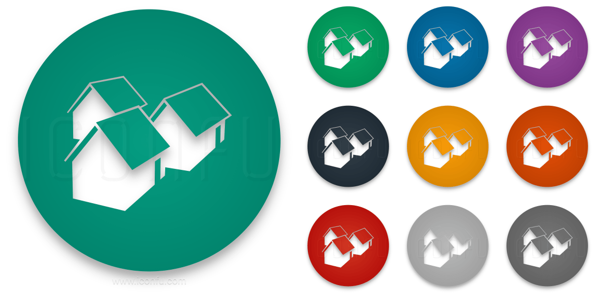 Circle House Logo - Houses Icon - Circle Style - Iconfu