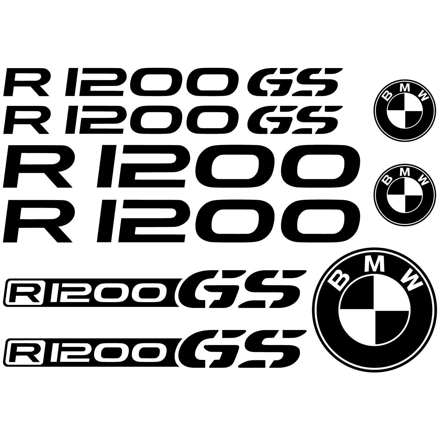 Black and White R Logo - Wallstickers folies : Bmw r 1200gs Decal Stickers kit