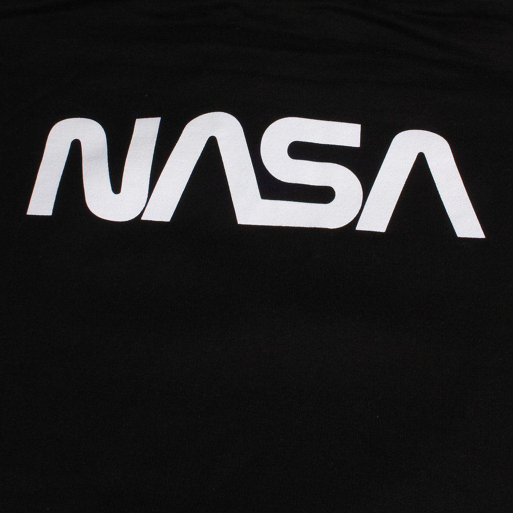 NASA Black Logo - NASA Mens - Circle Logo - Pullover Hoodie - Black – Mega T-Shirt Store