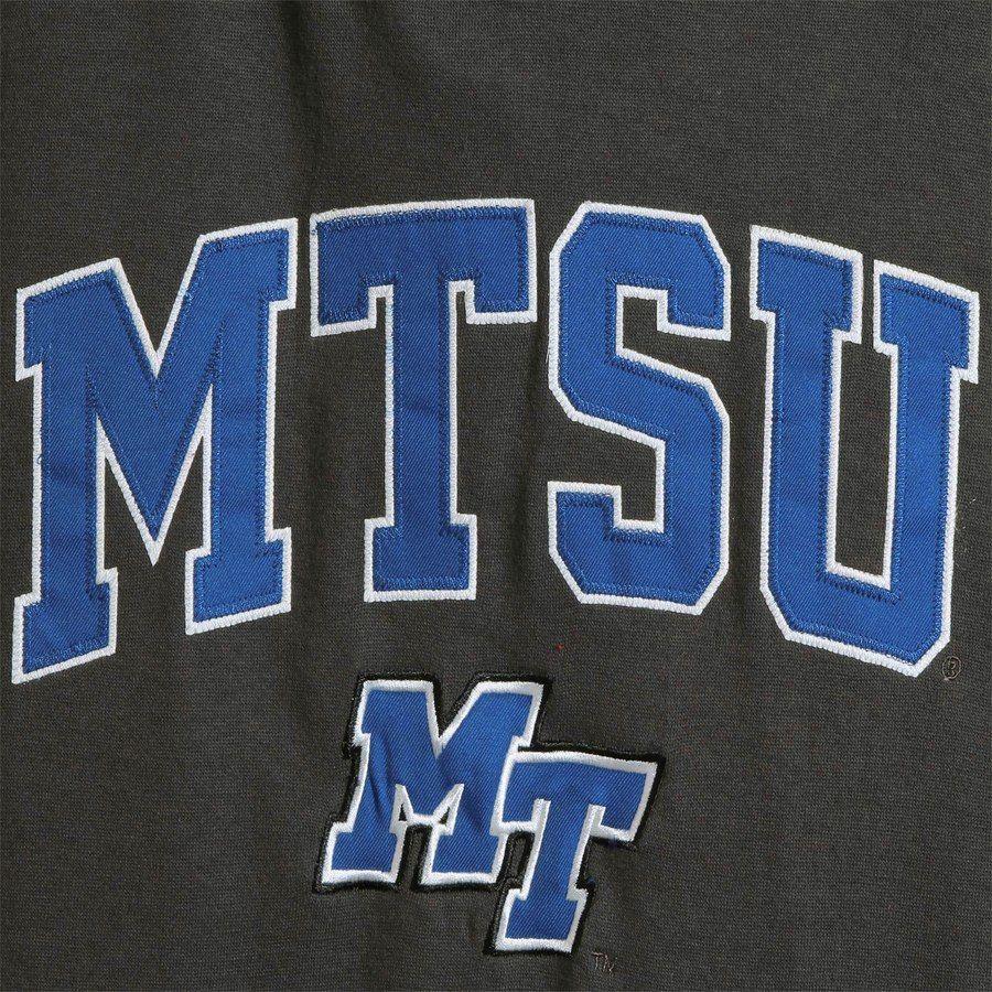 Blue and Charcoal Logo - Mid. Tenn. St. Blue Raiders Colosseum Arch & Logo Pullover Hoodie