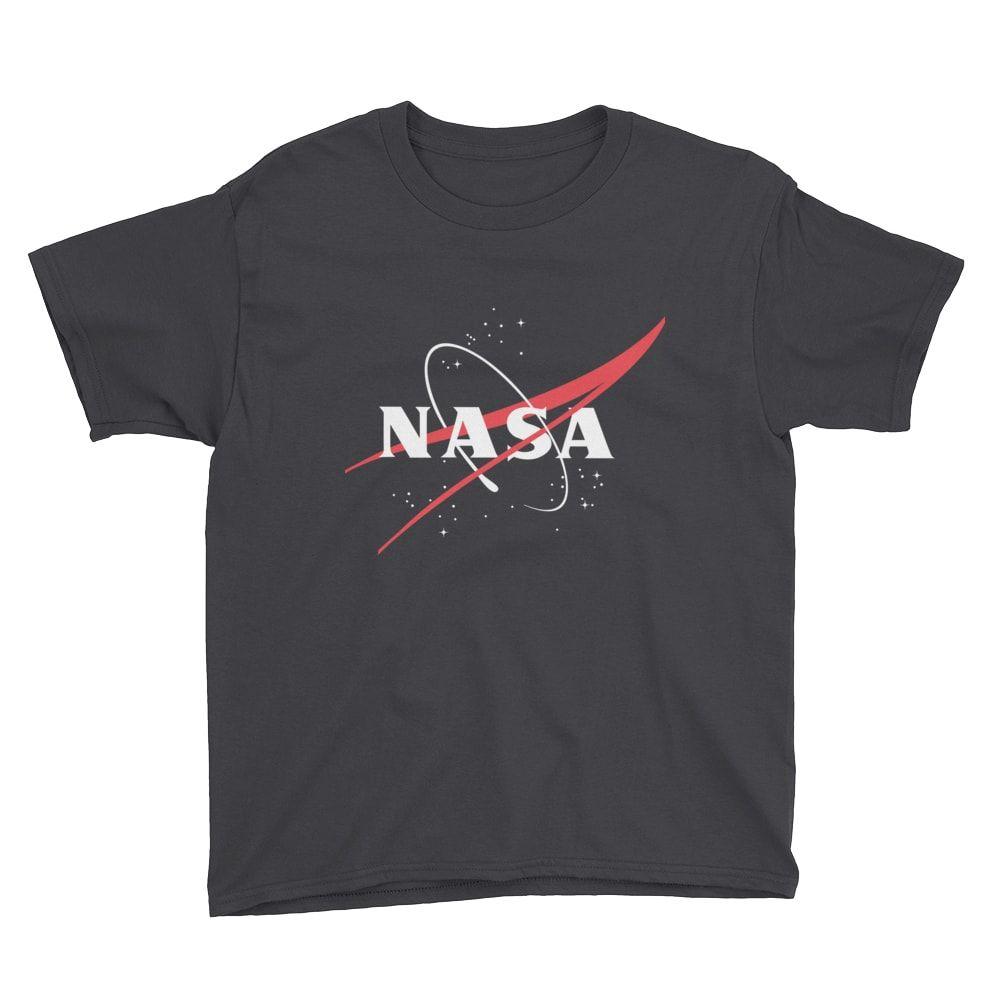 NASA Black Logo - NASA 'VECTOR LOGO' YOUTH T SHIRT. The Space Store