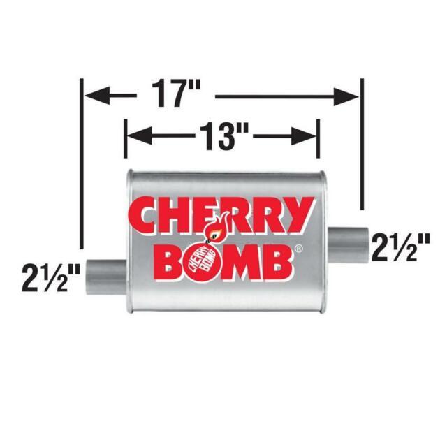 Cherry Bomb Exhaust Logo - AP Exhaust Ap16809cb Cherry Bomb Turbo Muffler | eBay