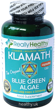 Blue and Green Food Logo - UK Suppliers of Organic Klamath Blue Green Algae (AFA)