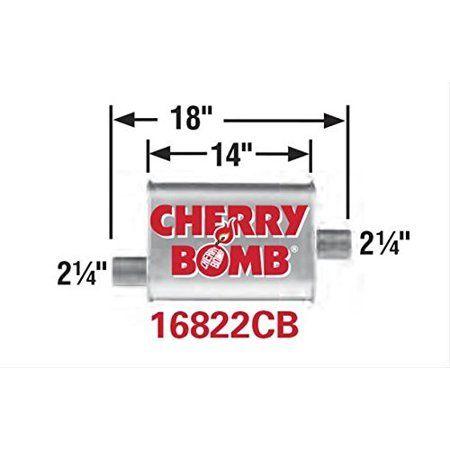 Cherry Bomb Exhaust Logo - AP EXHAUST PRODUCTS 16822CB MUFFLER BOMB TURBO, MED. OVAL O