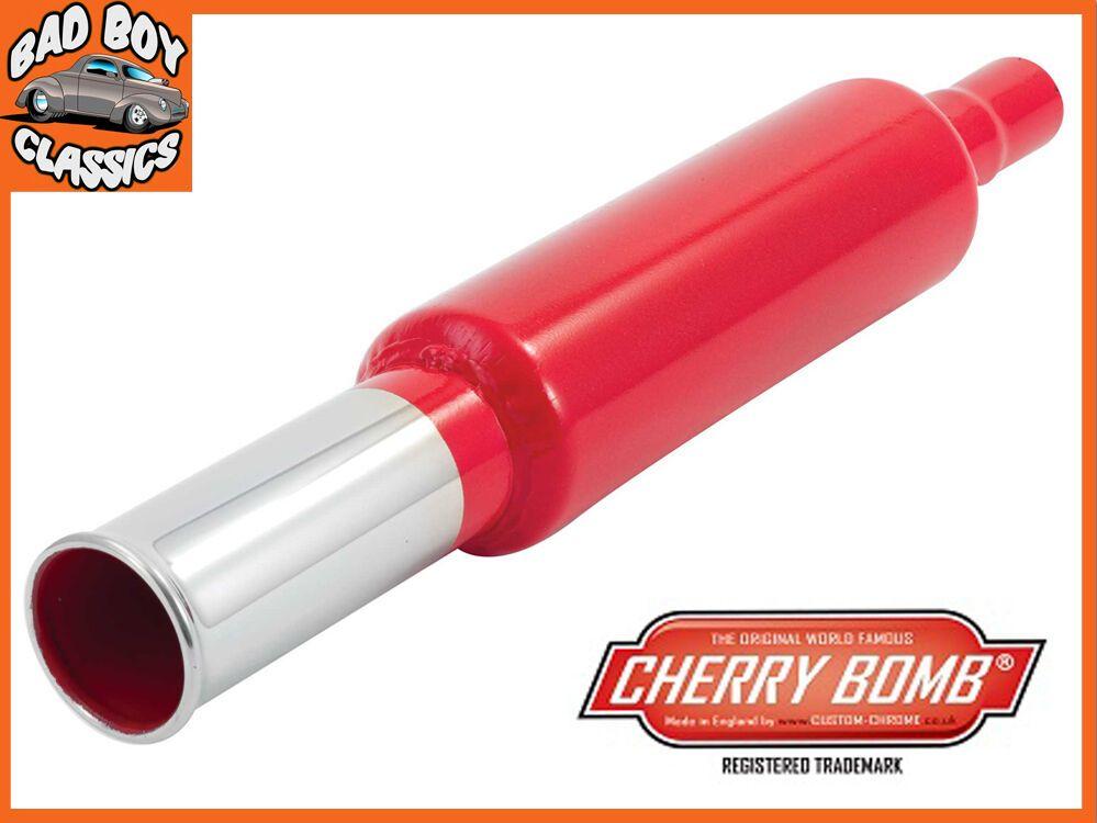 Cherry Bomb Exhaust Logo - Geniune Cherry Bomb Back Box Round Exit Tail Bomb Exhaust Pipe ...