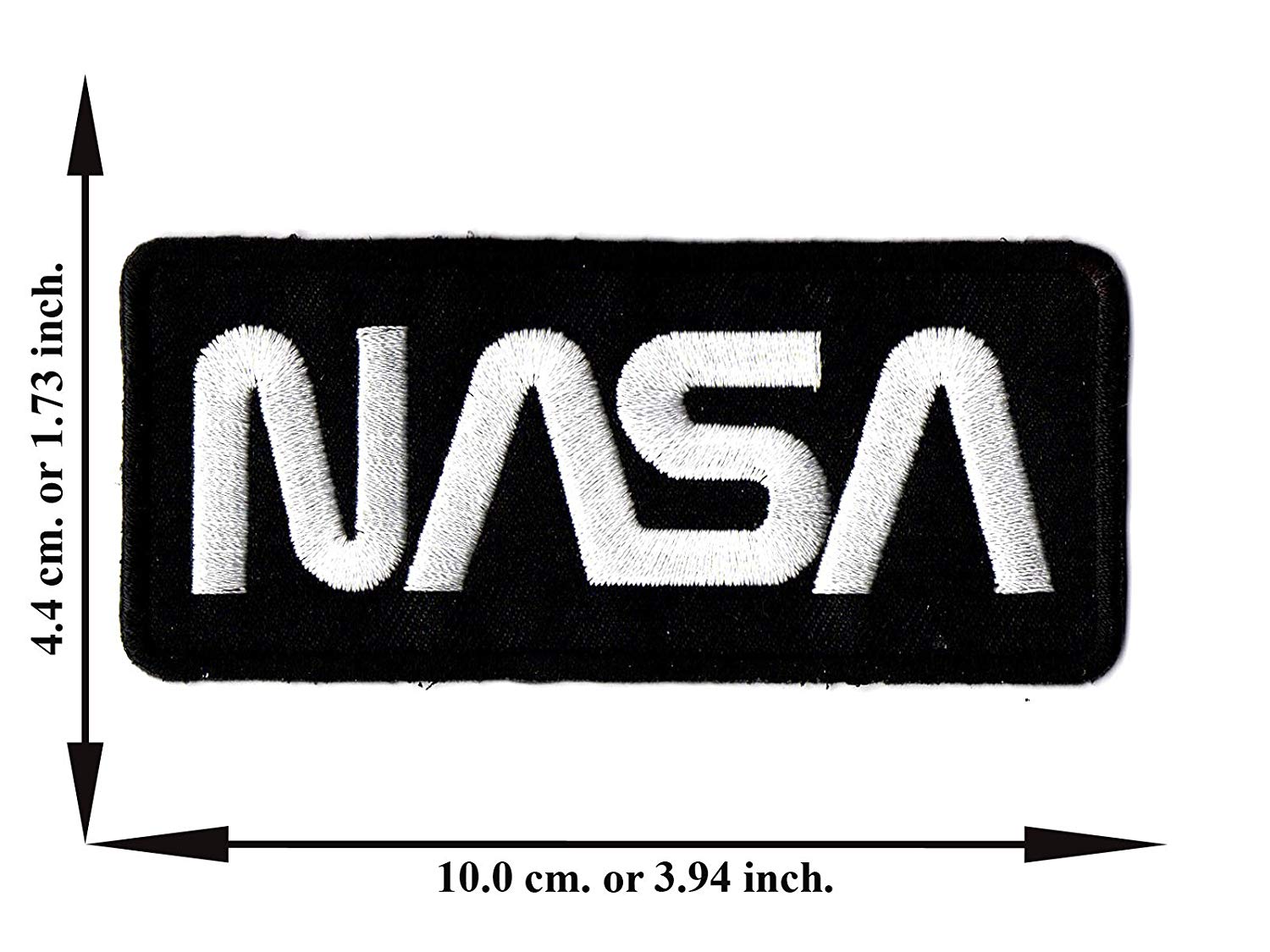 NASA Black Logo - NASA Badge Logos Black Patch Iron on Patch