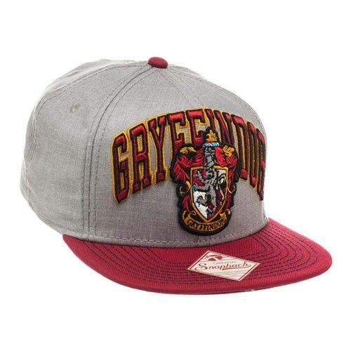 Burgandy and Grey Logo - Harry Potter Gryffindor Logo Snapback Baseball Cap, Grey/Burgundy ...