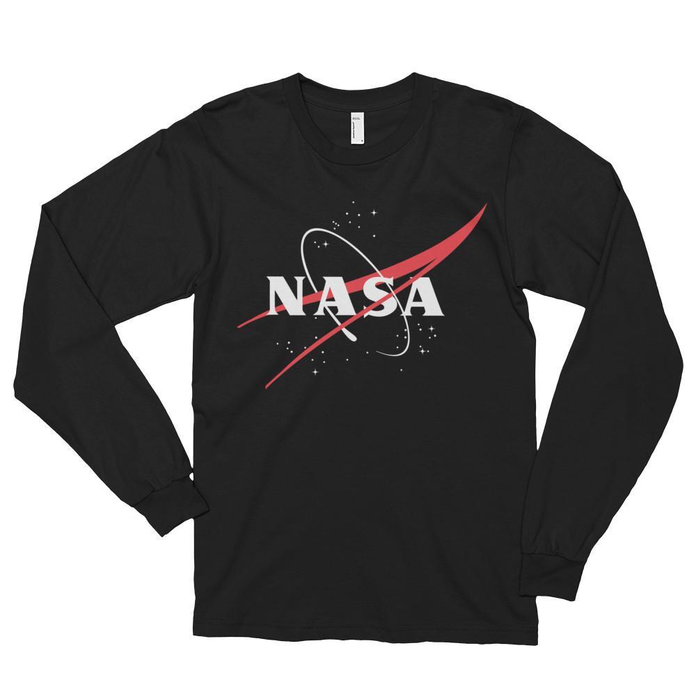NASA Black Logo - Shop NASA 'VECTOR LOGO' LONGSLEEVE T-SHIRT Online from The Space Store