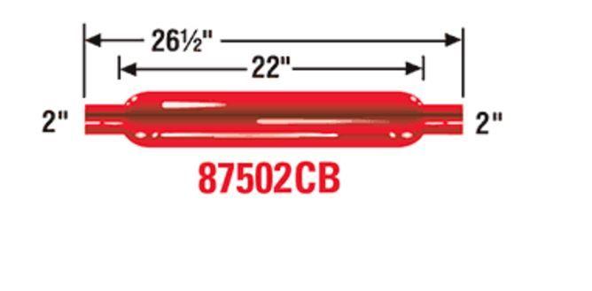 Cherry Bomb Exhaust Logo - 7425CB Cherry Bomb Exhaust Muffler Oval 9 3 4 Inch Width X 4 Inch