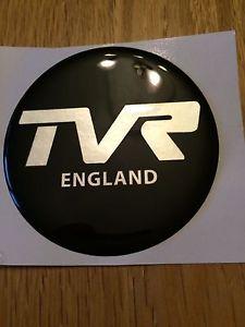 Old TVR Logo - TVR CENTER WHEEL HUB CAP DOMED STICKER, TVR HUB CAP OLD STYLE ...