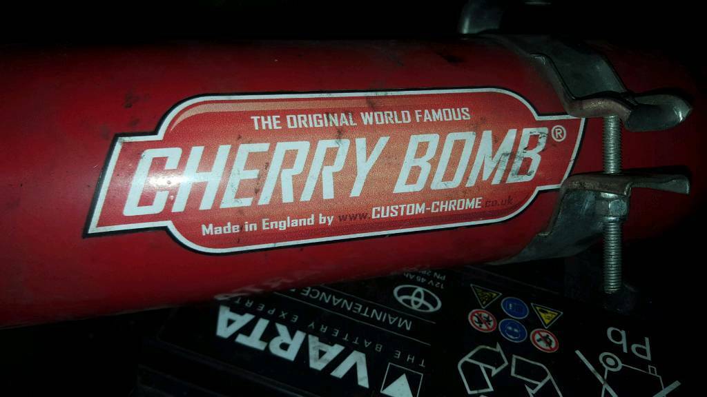 Cherry Bomb Exhaust Logo - Cherry Bomb Exhaust - Clio, Corsa etc | in Castlereagh, Belfast ...
