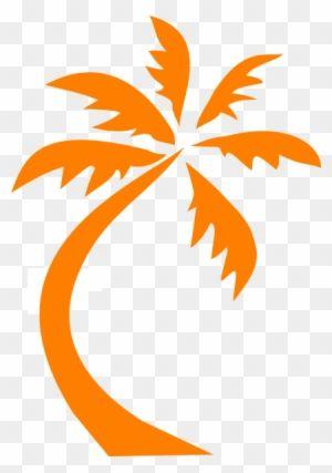 Orange Palm Tree Logo - Orange Palm Tree Logo Transparent PNG Clipart Image Download