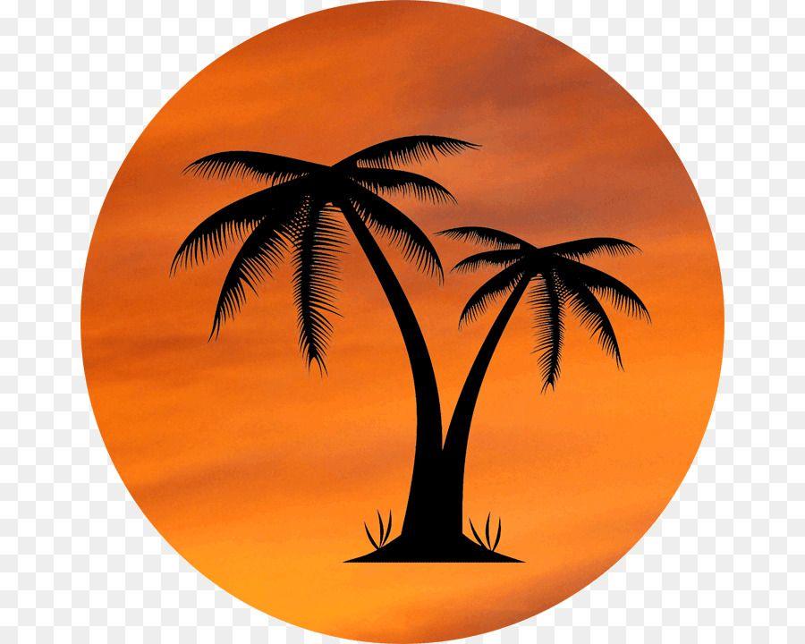 Orange Palm Tree Logo - Arecaceae Clip art tree png download