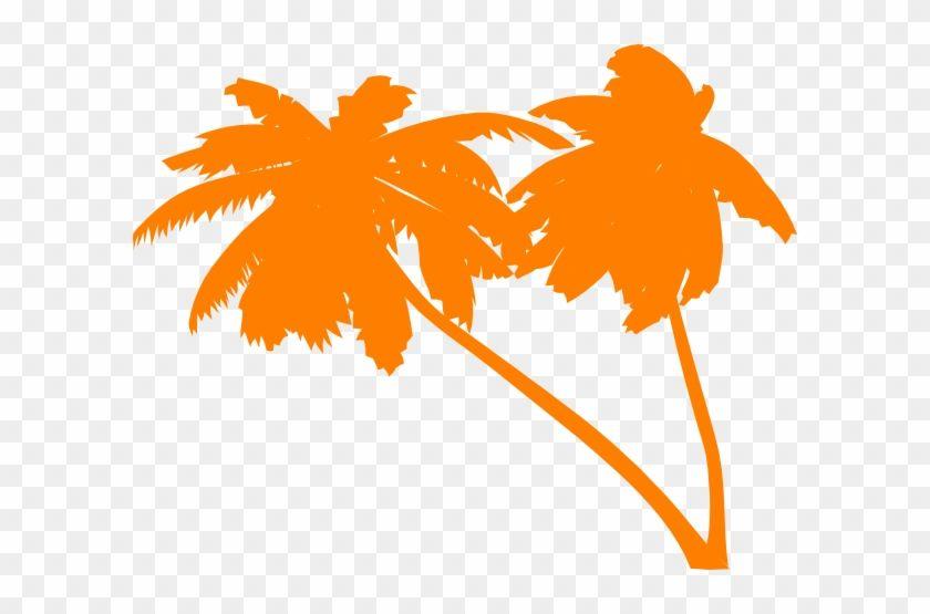 Orange Palm Tree Logo - Palm Trees Vector Png Transparent PNG Clipart Image Download