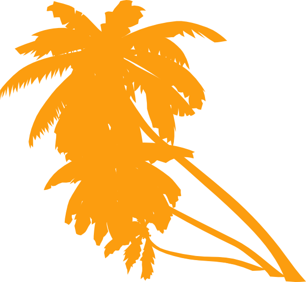 Orange Palm Tree Logo - Palm Tree Clip Art at Clker.com - vector clip art online, royalty ...