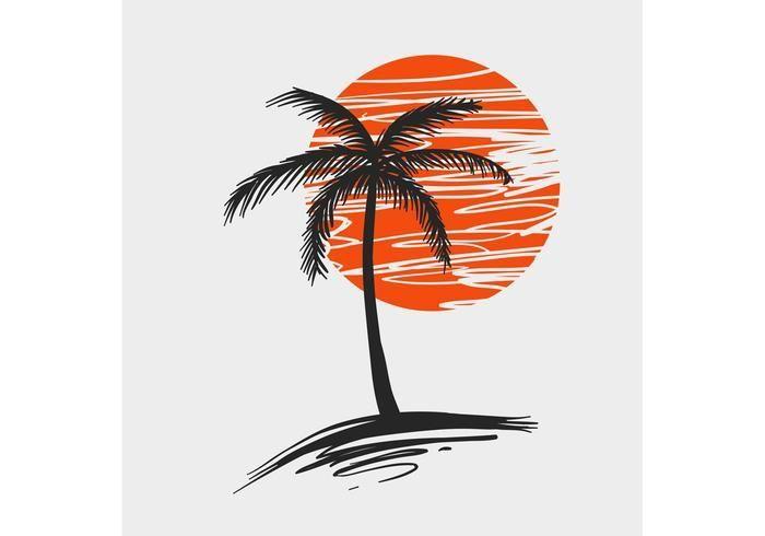 Orange Palm Tree Logo - Image result for retro palm tree logos. Bureau de Change. Vector
