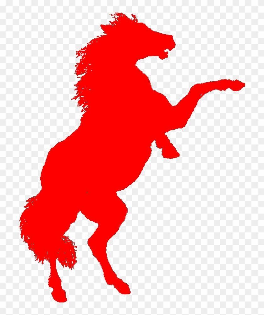 Red Stallion Logo - Running Mustang Clip Art Horse Transparent PNG Clipart