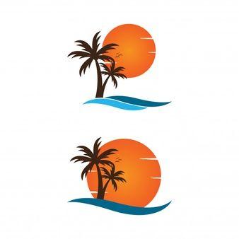 Orange Palm Tree Logo - Coconut Tree Vector Vectors, Photos and PSD files | Free Download