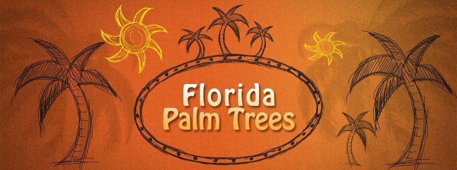Orange Palm Tree Logo - Florida Palm Trees, Branch Two