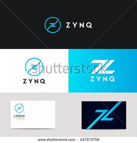 In a Circle with a Blue Z Logo - Abstract company Z letter circle sign vector icon logo design | Fit ...