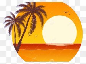 Orange Palm Tree Logo - Orange Clipart Palm Tree - Transparent Cartoon Palm Tree - Free ...