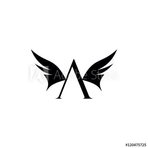 Cool Wings Logo - Cool A Letter Wings Logo - Buy this stock vector and explore similar ...