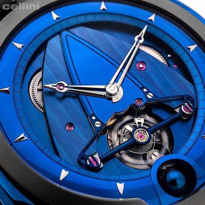 In a Circle with a Blue Z Logo - DB28 Kind of Blue Z | De Bethune | Cellini Jewelers
