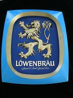 Lowenbrau Lion Logo - VINTAGE - LOWENBRAU LION LOGO - OLD BAR BREWERY SIGN - MILLER ...
