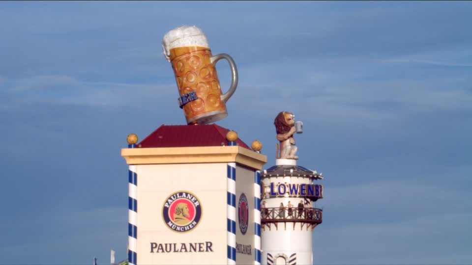 Lowenbrau Lion Logo - Oktoberfest / Munich | HD Stock Video 329-899-975 | Framepool ...